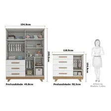 Quarto De Bebê Completo Com Guarda Roupa Com Janela Berço Foto mini  3