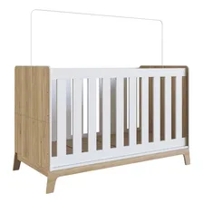 Quarto Infantil 4 Peças Berço 3 Em 1 Favo Mel 037 Itapuã/bco Foto  mini 1