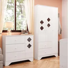 Quarto Infantil Com Guarda Roupa E C么moda Com Janelas Wt Foto mini 1