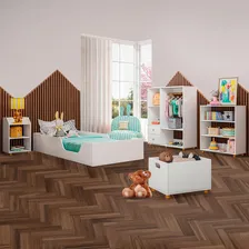 Quarto Infantil Completo Amarelinha 2 Gavetas Branco - Foto mini 2