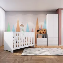 Quarto Infantil Completo Berço Americano 3 Em 1 Com Wt Foto mini 1