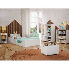 Quarto Infantil Completo Com Cama Guarda Roupa Estante Mesa Foto mini 1