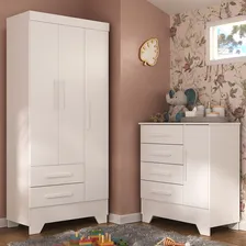 Quarto Infantil Completo Guarda Roupa 3 Portas 2 Gavetas Com Foto mini 1