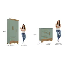 Quarto Infantil Completo Guarda Roupa 3 Portas 2 Jb Foto mini  3