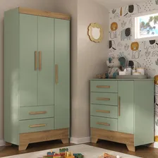Quarto Infantil Completo Guarda Roupa 3 Portas 2 Jb Foto mini  2