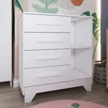 Quarto Infantil Completo Kids 5 Portas 6 Gavetas Branco Foto mini 4