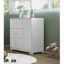 Quarto Infantil Duda 100% Mdf Roupeiro 4 Pt +c么moda 3 Gav Foto mini 3