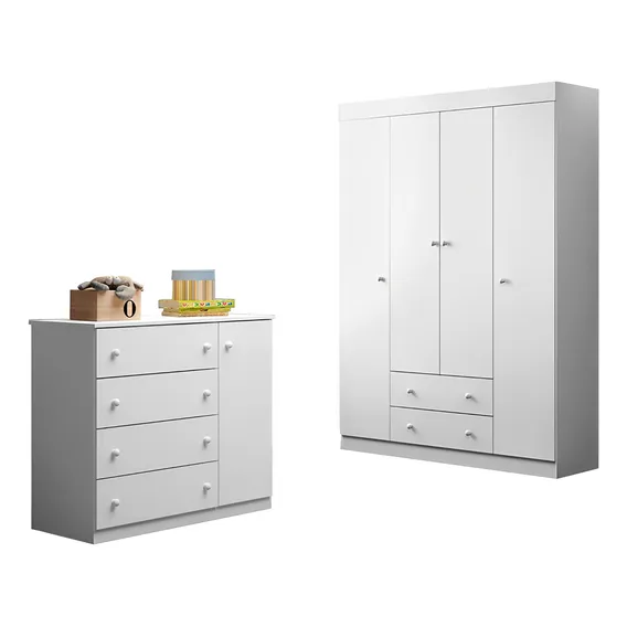 Quarto Infantil Helena Branco Phoenix Baby Foto 1