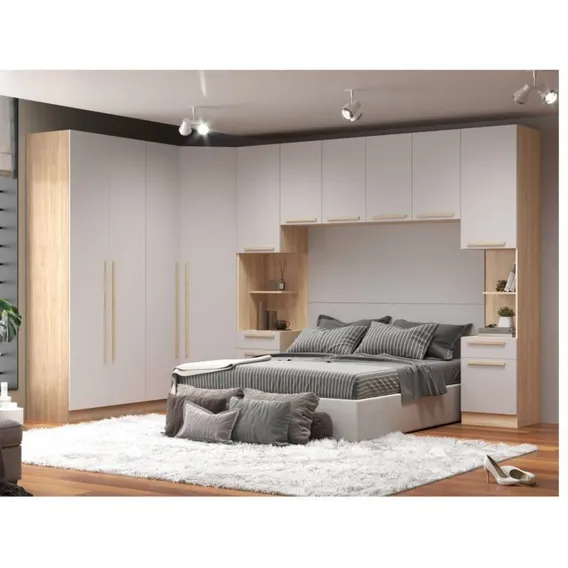 Quarto Modulado 3 Guarda Roupas 2 Mesas De Cabeceira 1 Foto 1