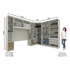 Quarto Modulado Completo Casal 5 Peças 10 Portas 12 Wt Foto mini  2