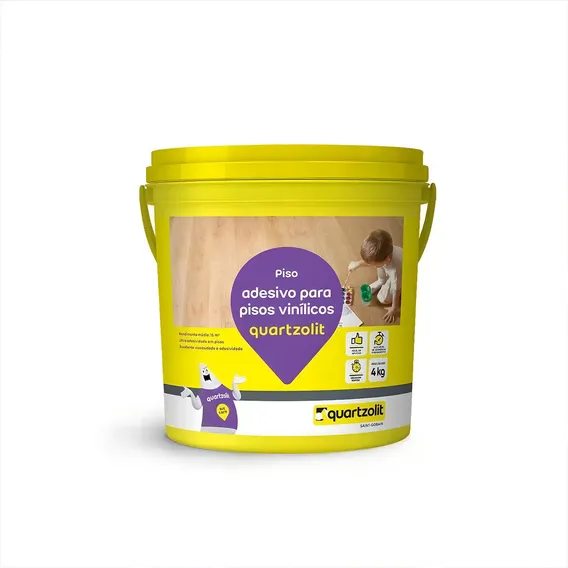 Quartzolit Weberfloor cola adesivo piso vinÃlico 4kg Foto 1