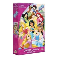 Quebra-cabeça 100 Peças Disney Princesa Metalizado Jak Foto  mini 1
