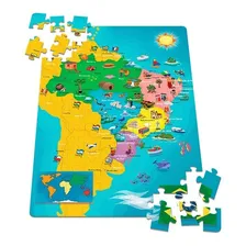 Quebra-cabeça 100 Peças - Mapa Do Brasil - Toyster Foto mini 3