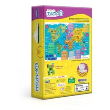 Quebra-cabeça 200 Peças Mapa Do Mundo Toyster Foto mini  2