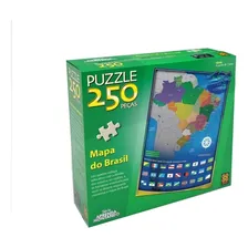 Quebra Cabeça 250 Peças Mapa Do Brasil Grow Foto mini 1