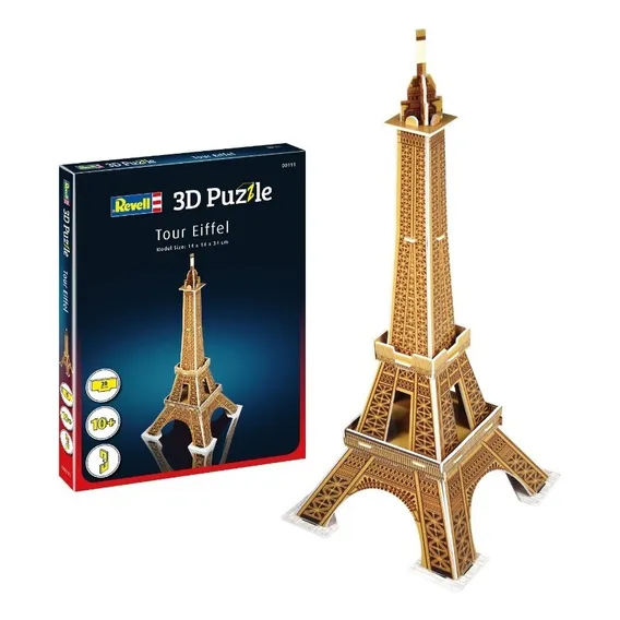 Quebra-cabeça 3d (3d Puzzle) Torre Eiffel - Revell 00111 Foto 1
