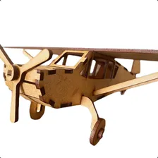 Quebra Cabeça 3d Avião Piper Pa18 Mdf Classic Foto mini 1