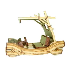 Quebra Cabeça 3d Carro Flintstones Mdf Foto mini 1