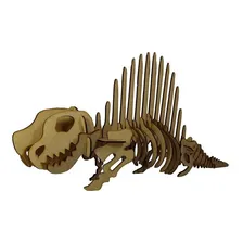 Quebra Cabeça 3d Dinossauro Dimetrodonte Mdf Foto mini 1