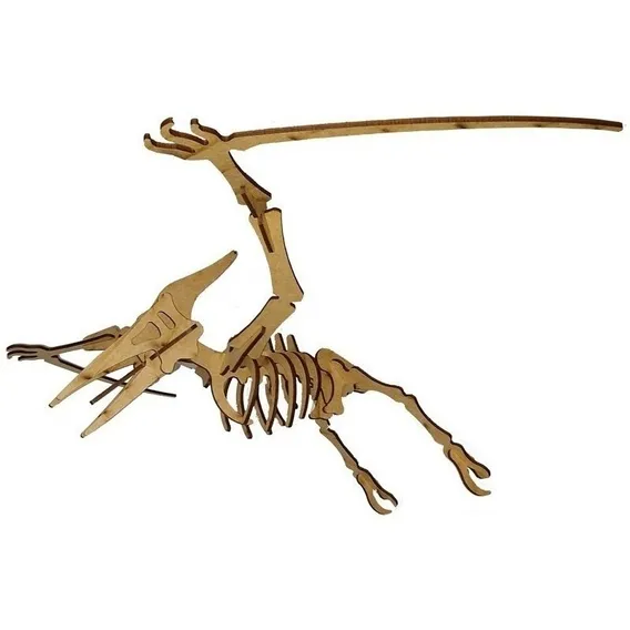 Quebra Cabeça 3d Dinossauro Piterodáctilo Mdf Foto 1