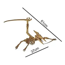 Quebra Cabeça 3d Dinossauro Piterodáctilo Mdf Foto mini 4