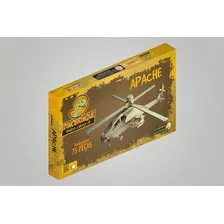 Quebra Cabeça 3d Helicóptero Apache 75 Peças Dinobrinque Foto mini 1