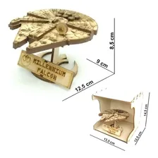 Quebra Cabeça 3d Mini Nave Star Wars Millennium Falcon Foto  mini 1