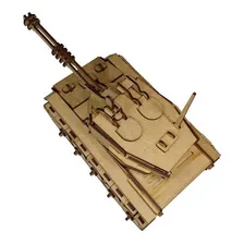 Quebra Cabeça 3d Tanque De Guerra Mdf Foto mini 1
