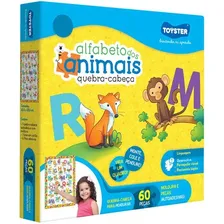 Quebra-cabeça Alfabeto Animais 60 Peças Toyster Brinquedos Foto mini 1