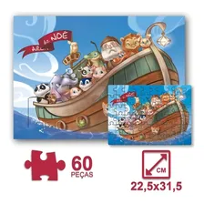 Quebra Cabeça Arca De Noé 60 Peças Pais & Filhos 2857 Foto mini 4