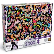 Quebra-cabeça - Borboletas - 2000 Peças - Grow Foto mini 1