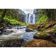 Quebra-cabeça Cachoeira Nova Zelândia 500pçs Pais E Filhos Foto mini 2