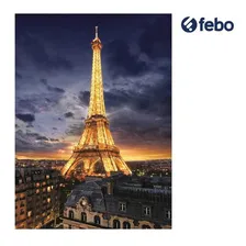 Quebra-cabeça Clementoni Paris Torre Eiffel 1000 peças Febo Foto mini  2