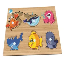 Quebra CabeƧa Com Pinos - Animais AquƔticos - Simque Foto mini 1