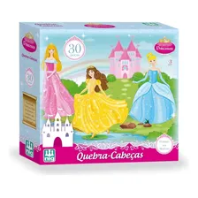 Quebra Cabeça Em Madeira - 30 Peças - Princesas - Nig Foto mini  2