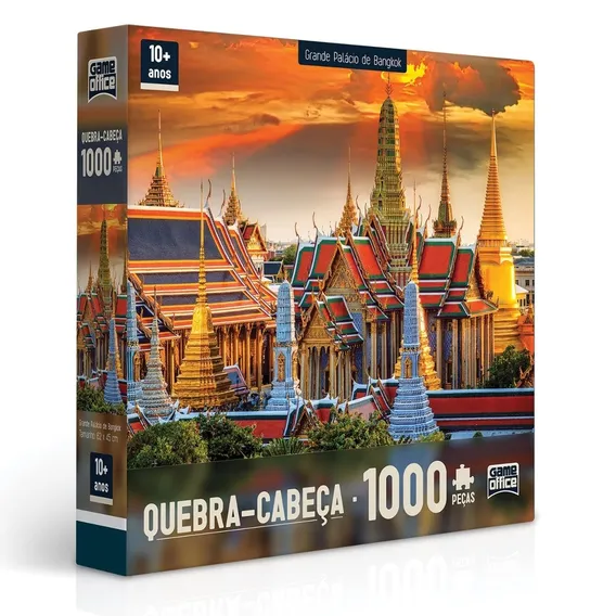 Quebra Cabeça Grande Palácio De Bangkok 1000 Peças - Toyster Foto 1