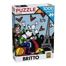 Quebra-cabeça Grow Romero Britto Paris 3746 de 1000 peças Foto  mini 1