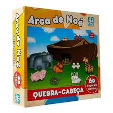 Quebra Cabeça Infantil Bíblico Arca De Noé 60 Peças Grandes Foto mini  3