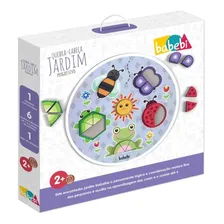 Quebra Cabeça Jardim Progressivo Brinquedo Educativo Babebi Foto mini 2
