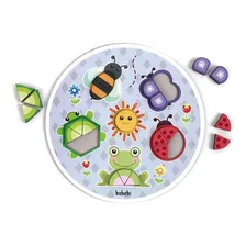 Quebra Cabeça Jardim Progressivo Brinquedo Educativo Babebi Foto mini 1