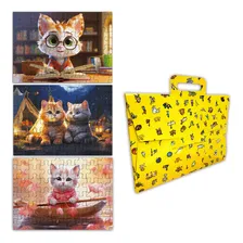 Quebra Cabeça Kit Com 3 Modelos Gatinhos Foto  mini 1