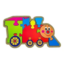 Quebra-cabeça Maninho Brinquedos Quebra-cabeça Trem Quebra -cabeça Trem Foto mini 1