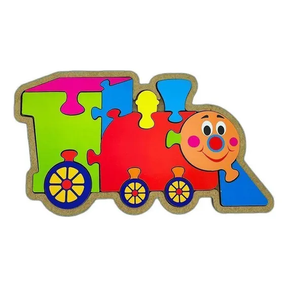 Quebra-cabeça Maninho Brinquedos Quebra-cabeça Trem Quebra -cabeça Trem Foto 1