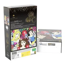 Quebra Cabeça Puzzle 500 Peças Princesas Grow Foto mini 3
