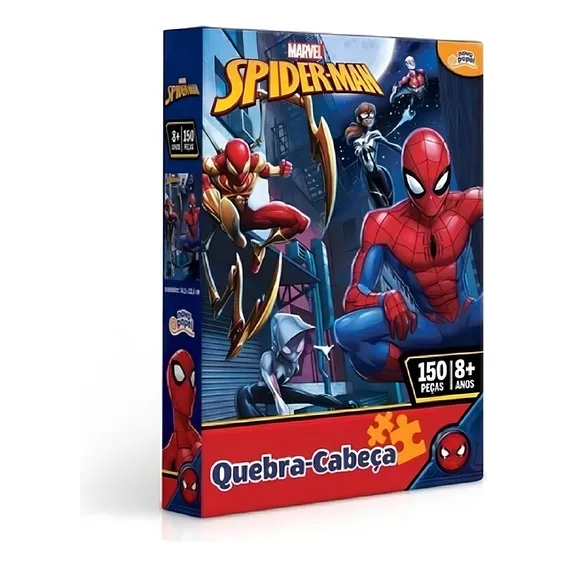 Quebra Cabeça Puzzle Homem Aranha 150 Peças - Toyster Foto 1