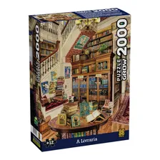 Quebra Cabeças 2000 Peças A Livraria Grow Foto mini 1