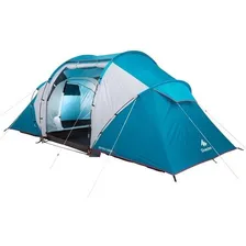 Quechua ARPENAZ 4.2 barraca camping impermeável 4 pessoas azul Foto mini 1