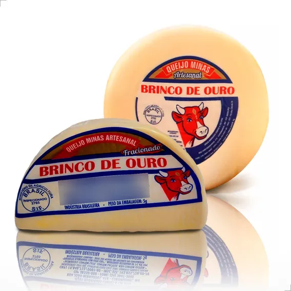 Queijo Meia Cura - Brinco De Ouro (meia Peça) Cremoso 600g Foto 1