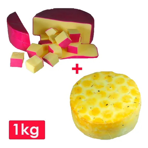 Queijo Reino + Queijo Roquefort Mineiro Da Canastra - 1kg Foto 1