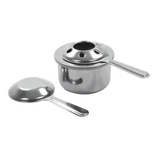 Queimador Fogareiro Fundo Inox Fondue Rechaud Espiriteira Foto mini 1